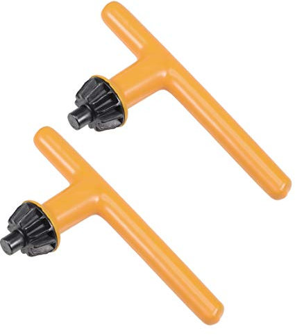 sourcing map Chuck Key 6mm Pilot 12 Teeth for 1.5-13mm Drill Chuck Yellow 2pcs