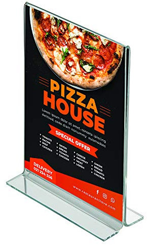 DISPLAY SALES Tischaufsteller DIN A6 40er T-Aufsteller Acryl Hochformat