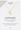 LUUK LIFESTYLE Halskette mit Schutz Engel, Kette und Anhänger aus 925er Sterlingsilber, modernes und minimalistisches Modeaccessoire, Schmuck für Weihnachten und Neujahr, Geschenkschmuck für sie, Gold