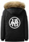 WANHONGYUE Anime Dragon Ball Z Goku Parka à Capuche Veste Manteau Adulte Cosplay Hiver Chaud Sweat-Shirt Jacket Blouson Noir/1 XL