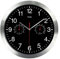 Metal Quartz Wall Clock,12 Inch Modern Silent Non-ticking Wall Clocks with Thermometer Measures Temperature Humidity for Kitchen,Living Room Bedrooms Office.