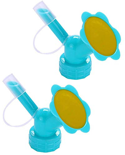 2 in 1 Bottle Top Waterers 2 Pcs Watering Tops for Plastic Bottles, Dual Head Bottle Watering Spout, Sprinkler Portable Garden Watering Cans Spray Cap for Home Garden Potted