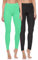 Merry Style 2er Pack Leggings Damen Baumwolle für das ganze Jahr Bequeme Leggings Blickdicht Damen Ideal für Yoga Sport Gym und Freizeit MS10-198 MS10-198 (Schwarz/Minze, S)