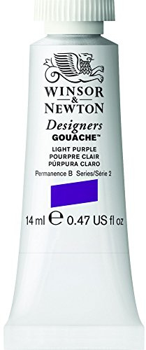 Winsor & Newton Designers Gouache, Light Purple, 14 ml Tube