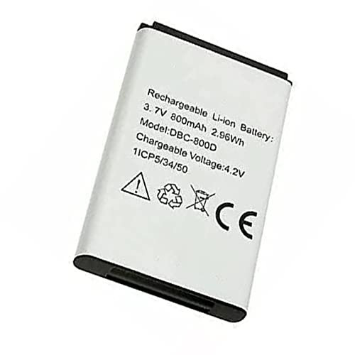 Zgszmall Replacement Battery 3.7V 800mAh DBC-800D for Doro 6520 6021 6050 6120 6121 6171 DBC-800D 1ICP5/34/50