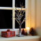 Trendi® 60cm 2ft Christmas Snowy Twig Tree Warm White LED Light Up Artificial Twig Christmas Decoration Indoor Outdoor Battery Operated (XM-5777)
