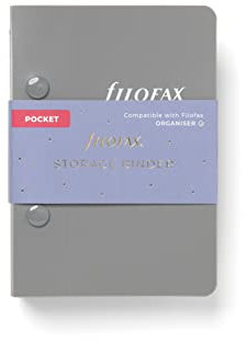 Filofax Pocket 132918 Aufbewahrungsordner, Grau