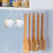 KAIOEYUH 2pezzi Tazze Ganci sotto Armadietto Mug Deposito Ganci Portatazze Mutifunctional Ganci Cucina Utensil Cravatte Cinture Sciarpa Appeso Rack (Bianco)