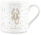 Purely Home Scorpio Gold Star Sign Mug - Fine Bone China White Mug Coffee/Tea Present Zodiac Gift