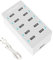Station de Charge USB Multiple pour iPhone 12/13/14, Samsung Galaxy S22/S23 Ultra/Z Flod/Z Flip, Google, Xiaomi, Huawei, iPad, iPod (Blanc)