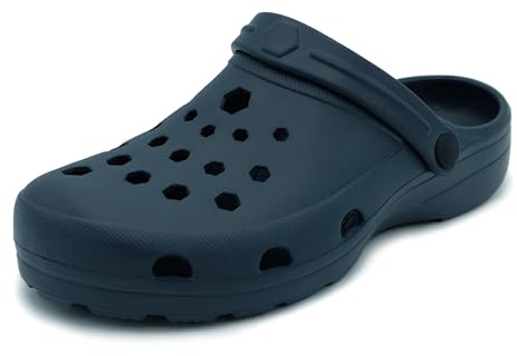 Sprint Sport Unisex Clogs für Strand, Garten, Arbeit, Zuhause mit Riemen | Der Fersenriemen kann bei Bedarf zusätzlichen Halt geben – für den Wechsel zwischen lockerem Schlupf und sicherem Sitz.