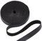 GORGECRAFT 15mm Breites Flaches Lederband 5m Lange Lederstreifen 1.6mm Dick Schwarze Litschi-Maserung Kunstlederband Schnüre Für Heimwerker Haustierhalsbänder Gürtel Schmuck Griffe Werkzeugwerkstatt