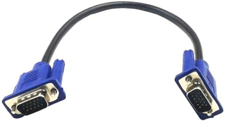 ulafbwur Câble d'extension VGA mâle vers mâle ABS 30 cm pour écran d'ordinateur projecteur