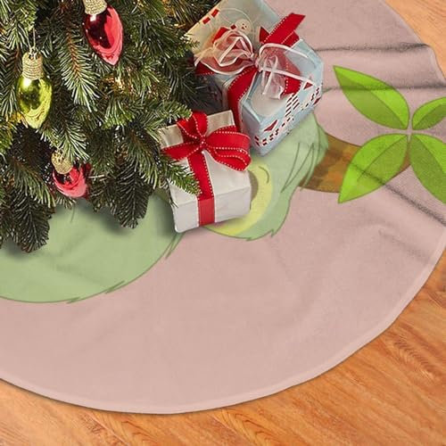 Weihnachtsbaum-Rock, niedliches Faultier, Weihnachtsbaumschmuck, Matte, doppellagig, für Weihnachtsdekoration, 91,4 cm