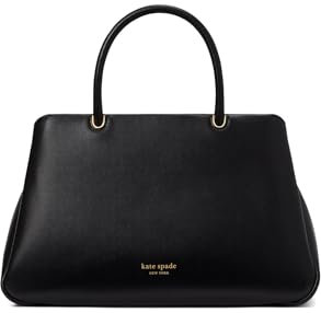kate spade new york Grace Fine Grain Leather Satchel, Black, One Size