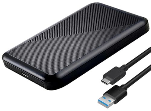 Combrite USB-C 2.5 Hard Drive Enclosure USB Type-C 3.1 Gen.2 External HDD SSD Caddy Tool-Free Design SATA [UASP Supported] For 2.5-Inch SATA HDD/SSD Disk