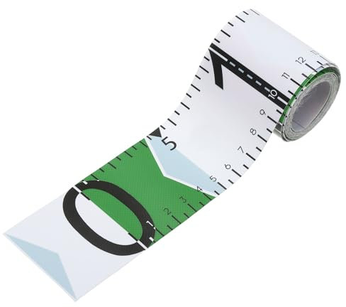 PATIKIL Selbstklebendes Fischlineal 135 cm Fischmaßband Aufkleber Band Wasserdicht für Angeln Boot Kajak Werkbank Grün