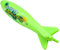 TOPWAYS 9 Large Pool Torpedo Rocket Spins & Glides Up to 30 Feet Like Underwater Football for Under Water Passing Games Underwater Torpedo Diving Toy Glider Diving Torpedoes (Green big Torpedoes)
