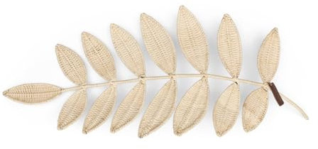 Riviera Maison Künstlicher Zweig Rattan Dekorationszweige für Blumen Schilfrohrzweig 80 cm lang, für die Vase und als Wanddekoration - RR Botanic Leaf Decoration - (LxBxH) 80x31,5x6,5