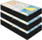 Amonsen 3er Pack, 97X 50X 14cm, Lange flache Unterbett-Aufbewahrungstaschen für Kleidung, Bettwäsche, Puppen, Schuhe, gut für die Aufbewahrung auf dem Kleiderschrank, unter der Couch, schwarz