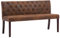 Kangmusi Sitzbank 148,5 cm Braun Wildleder-Optik, kangmusi288571