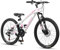 Glerc Skyline Kids Mountain Bike für Jungen/Mädchen, 24 Zoll Kinderfahrrad für 10 11 12 13 14 15 16 17 18 Jahre Jugendliche, 21-Gang Fahrrad mit Vorderradfederung & Scheibenbremsen & stabilem，Rosa
