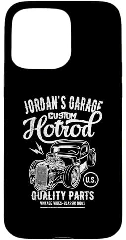 Hülle für iPhone 15 Pro Max Jordan's Hotrod Garage Oldtimer im Jordan-Design