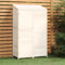 Gartenhaus weiß 102x52x174,5cm Massivholz Tanne
