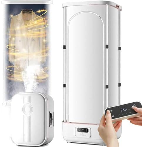 Secadora automática de ropa Máquina de planchado automática, máquina portátil para el hogar que elimina las arrugas y dobla la plancha - Secadora de ropa automática, máquina de secado a vapo