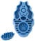Dog Bath Brush, Zoom Groom Dog Brush, Dog Shampoo Brush, Dog Grooming Brush, Zoom Groom, Pet Bath Massage Silicone Comb, For Detangling And Removing Loose Undercoat Or Shed Fur(Blue)