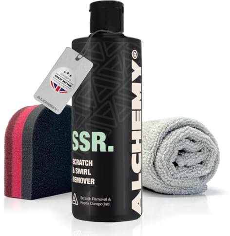 3pc Alchemy SSR Car Scratch Remover Kit | Scratch Repair, Polish Compound | Remove Vehicle Paint Scratches Quickly By Hand or Machine Polisher