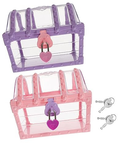 ABOOFAN Schatztruhe Aus Kunststoff Mit Piratenmotiv Abschließbare Vintage-schmuckaufbewahrung Für Kinder Dekorative Box Für Spielzeug