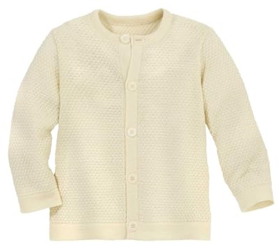Disana WABENSTRICK-Jacke Kinder Sommer-Jacket | 100% Bio-Merinowolle | Frühjahr Sommer Herbst | Knopfleiste | Baby Kleinkind Kind Unisex | Made in Germany | GOTS IVN Zertifiziert