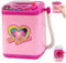 Mini Washing Machine Toy, 4 pouces Clean Makup Brush Cleaner, Automatic Mini Beauty Blender, Toy Clean plus propre de maquillage pour filles, pas de batterie.