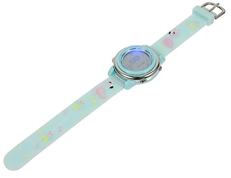 Healvian Wasserdichte Kinderuhr Einstellbare Leuchtende Cartoon-armbanduhr Für Jungen Und Mädchen Für Schule Und Farbenfrohem Design -flamingo