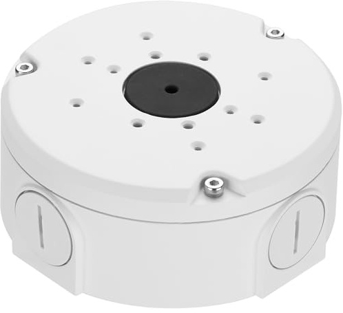 Metall Anschlussdose kompatibel mit Ubiquiti Kamerazubehör für Unifi Dome Turret Bullet Kameras (G3, G4, G5, G6, AI, Pro) (Weiß, Standard)