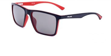 Police SPLN26 Shiny black with semi matt red parts 54/17/145 Herren Sonnenbrillen