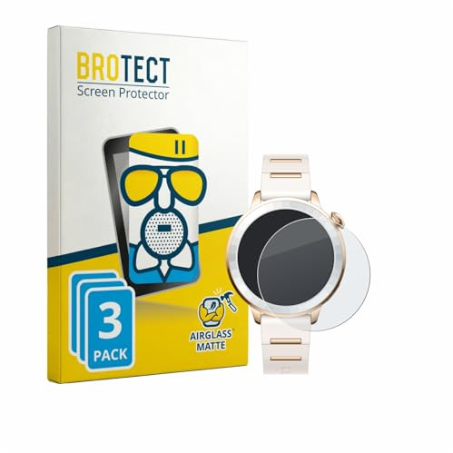 BROTECT Entspiegelungs Schutzglas für Oppo Watch X3 Mini (3 Stück) Schutzfolie Panzer Glas Matt [Extrem Kratzfest 9H, Anti-Reflex, Anti-Fingerprint]