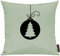 Shirtinstyle Sofakissen, Kissenbezug, Kissenhülle, Motiv Weihnachtskugel Weihnachtsbaum Tannenbaum, Größe 40 x 40cm, Farbe Pastellgruen
