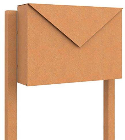 Standbriefkasten, Design Briefkasten Letter Rost - Bravios