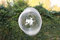 Edelstahl Windspiel Kreis Hexe - 19 cm