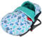 Fußsack SOMMERFUßSACK 90cm Minky Babyschale Kinderwagen Buggy Jogger (1. Minze + Dino)