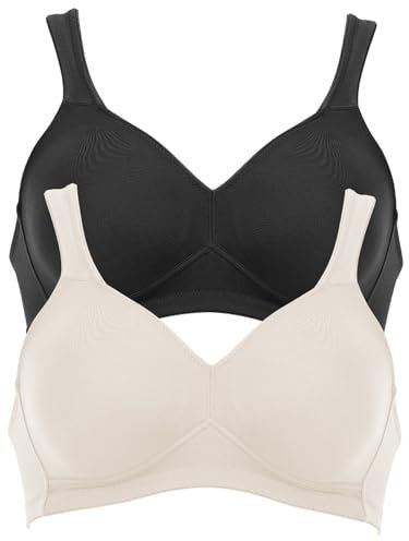 Anita 2er Sparpack BH ohne Bügel Twin 5493 Gr. 90D in 1xchampagner 1xschwarz