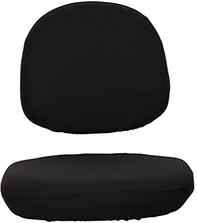 MagiDeal Housses De Chaise pour ’Assise Et Le Dossier, Housse De Chaise Amovible Universel De Simplism Style, Housse De Chaise Pivotante Souple Extensible pour Ordinateur De Bureau, Noir