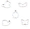 MoonyLI 5 pièces en Acier Inoxydable Cookie Cutter Set Cartoon Jungle Animal Papillon Firefly Escargot Thème Moule