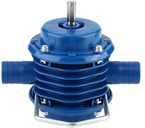 Fdit Multipurpose Self Priming Transfer Pump Self-Priming Hand Drill Water Pumps Portable Household Small Pump for Electric Drill with Corrosion-Resistant Shaft Used