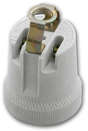 world-trading-net - E27 Lampenfassungen aus Keramik, Leuchtmittelfassung 230V mit Schraubbefestigung