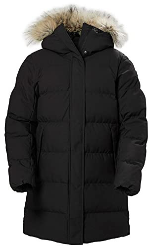Helly Hansen Women's Blossom Puffy Parka Jacket, Black, M UK