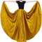 BACKGARDEN Eleganter Satin-Rock für Damen, 20 Meter, lang, für Ballsaal, Bauchtanz, Performance-Kostüm, Dark Gold, Einheitsgröße