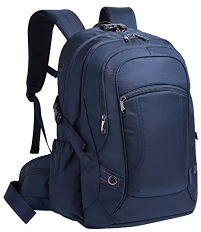 Vmokki Laptop Rucksack 17,3 Zoll Arbeitsrucksack Anti Diebstahl Wasserdicht Groß Ergonomisch Hüftgurt Business Reiserucksack für Herren Damen (Blau)
